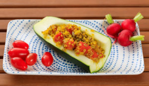 Courgettes farcies au quinoa