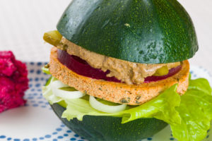 Hempburger courgette et hempfu