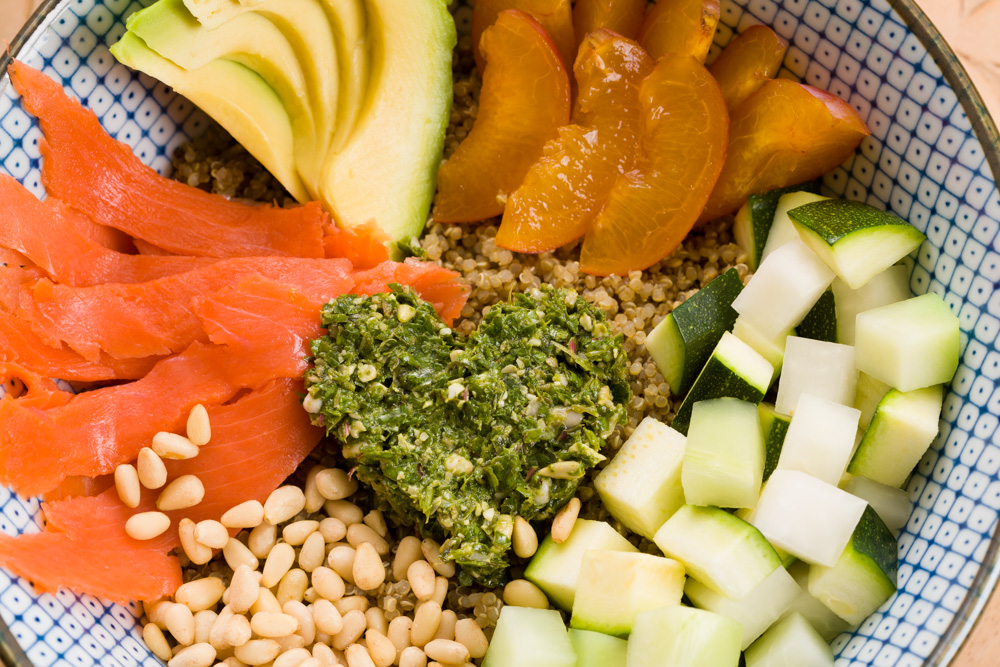 Quinoa bowl avocat-saumon