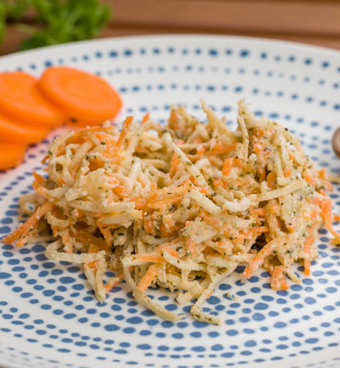 Salade carotte-céleri et chanvronnaise