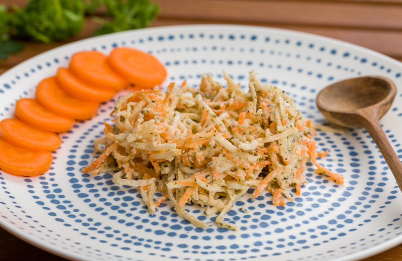 Salade carotte-céleri et chanvronnaise